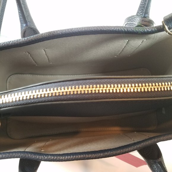 MAKE AN OFFER Kate Spade Women’s Margaux Plaid Leather Medium Blue Satchel - Picture 4 of 8